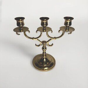 Vintage Baldwin Brass 3-Arm Candelabra Candle Holder – Forged in America